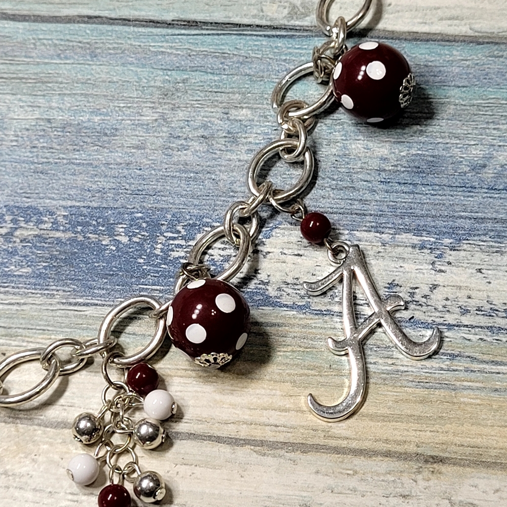 Seasons letter A with Charms Necklace - Picture 5 of 10